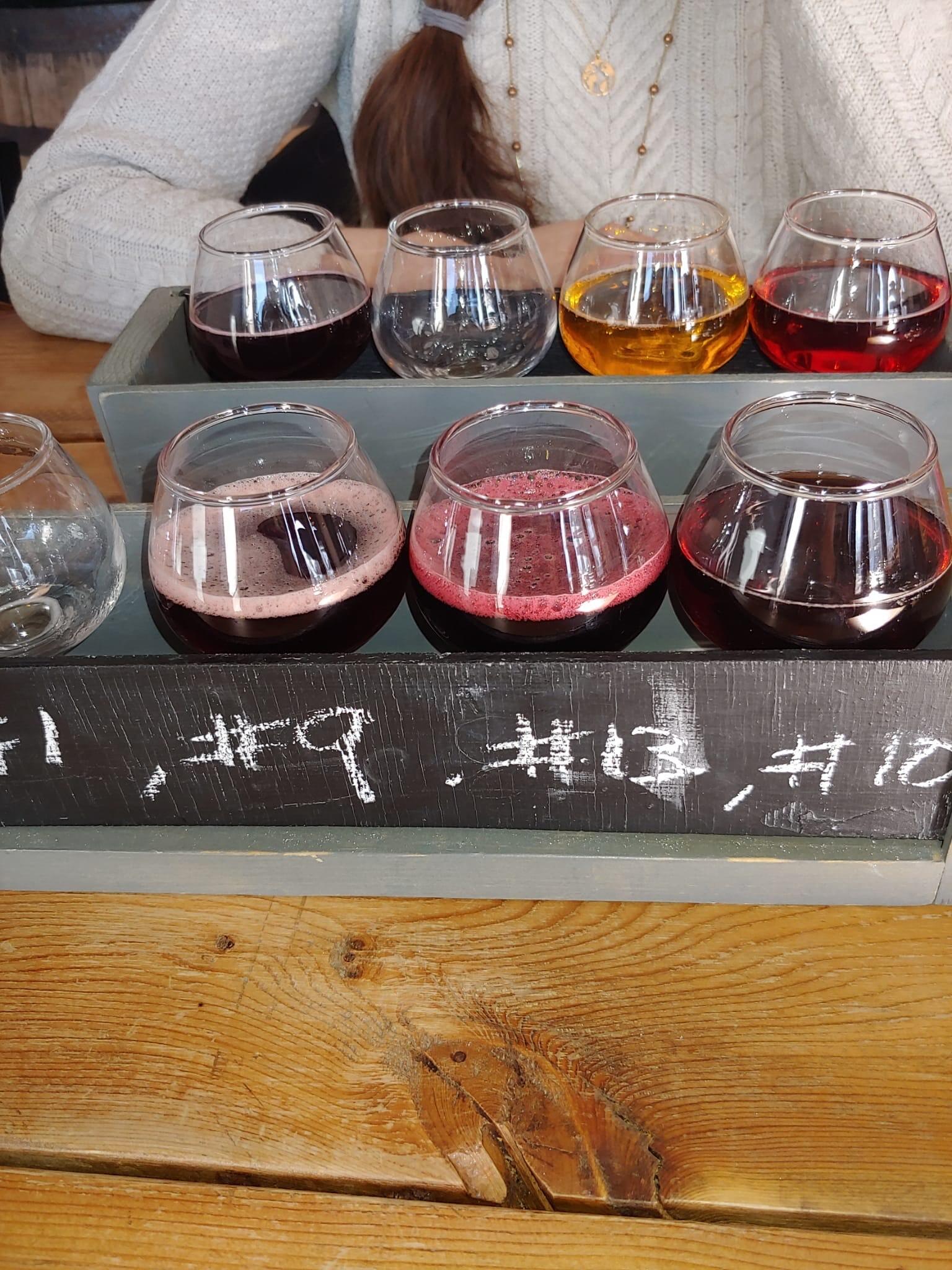 One of our favorite early dates was a mead tasting at Queen City Meadery. Neither of us had ever tried mead before, but that didn’t stop us from having a blast sampling and comparing flavors!