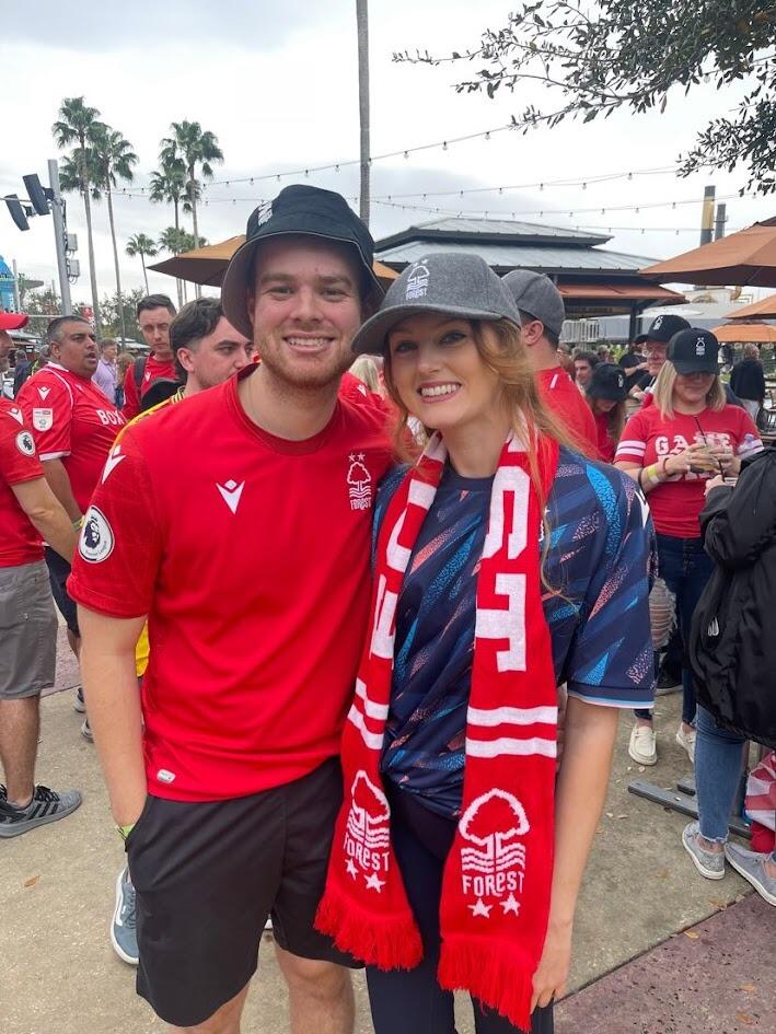 Supporting Forest in the Premiere League at Universal! 