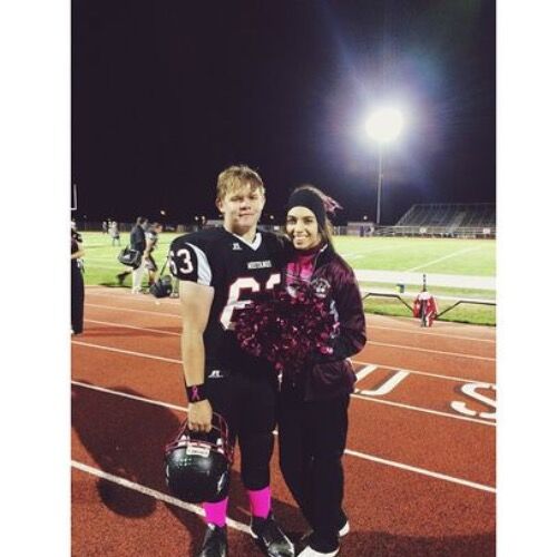 Football Player + Cheerleader all through high school