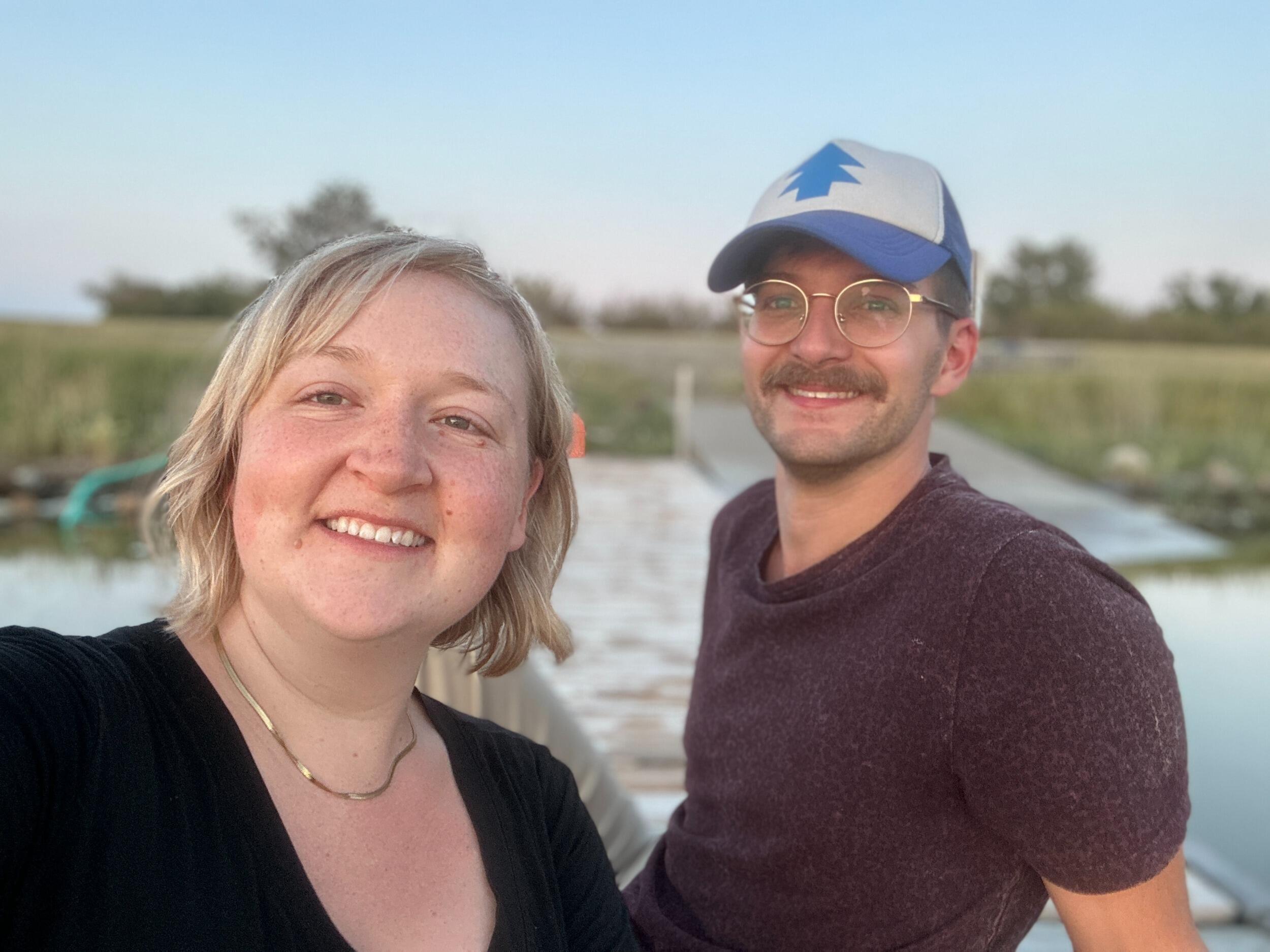 A smelly swamp we camped by in Saskatchewan.
