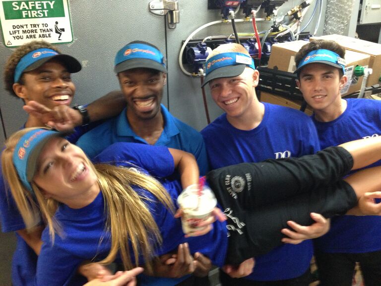 They had their first jobs together at Dairy Queen.