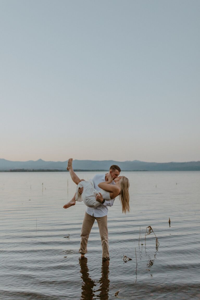 Our engagement photos photographed at Lake Almanor