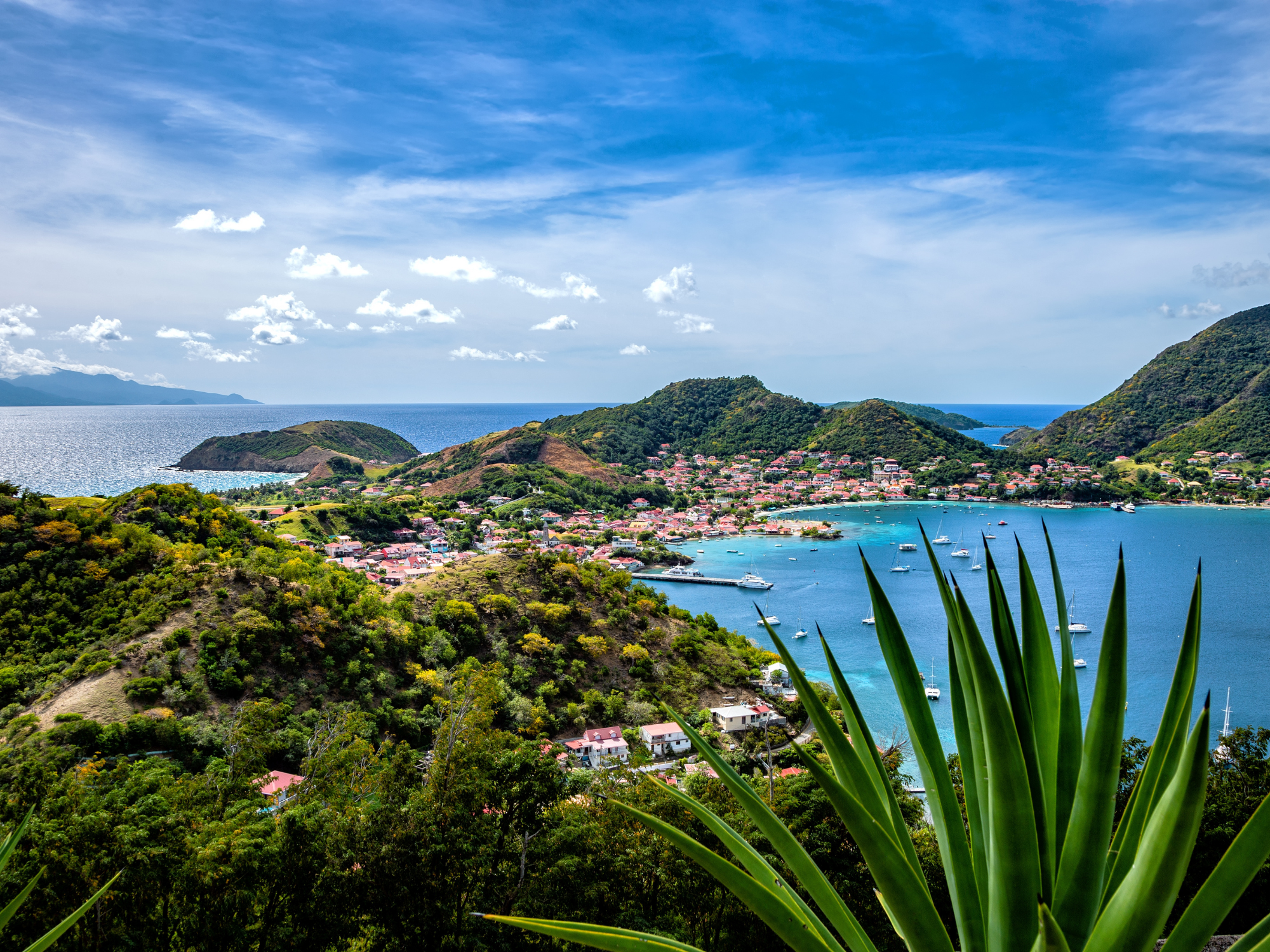 View of Guadeloupe's beaches