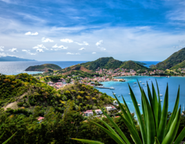 View of Guadeloupe's beaches