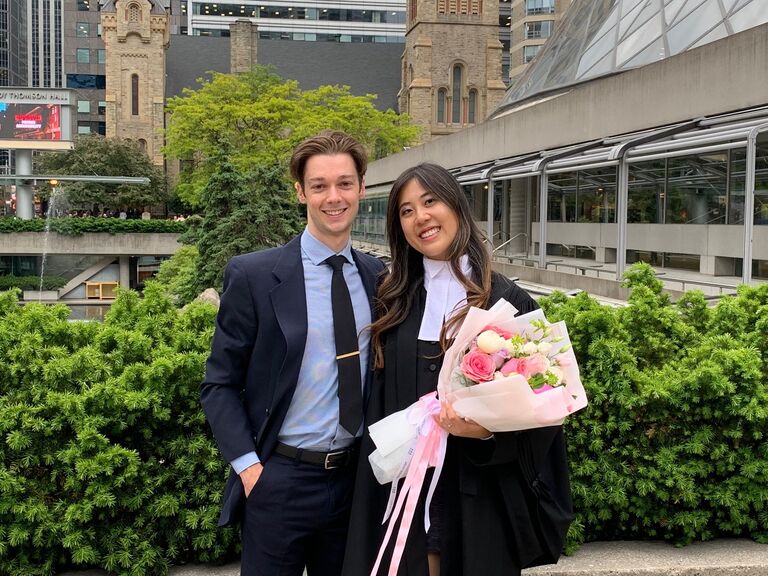 We have supported each other's dreams and goals over the years, and been there for each other for every grueling step. (At Kristy's Call to the Bar) 