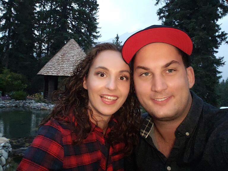 Taking advantage of empty Banff during lockdowns.