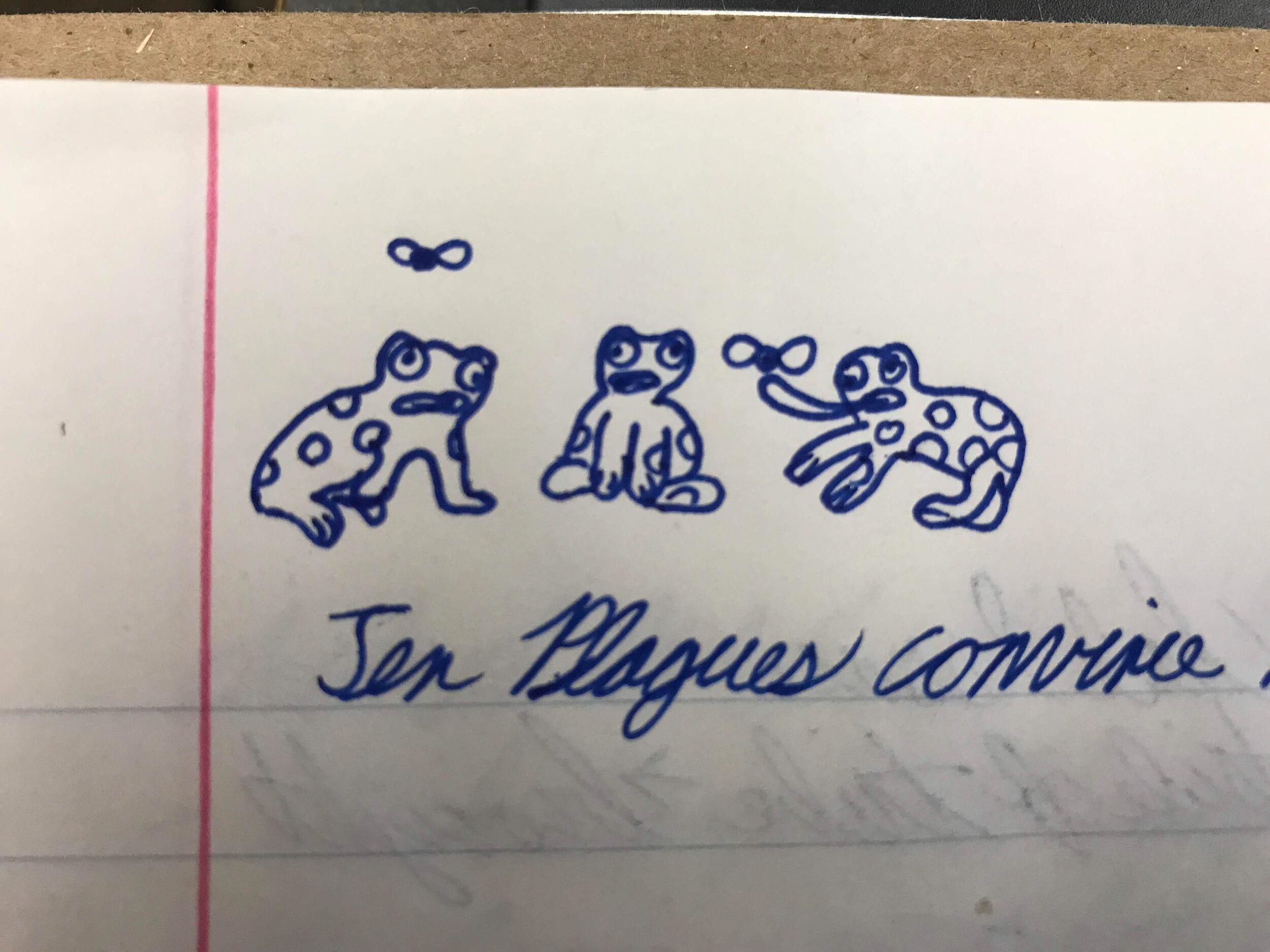 Katie's Plagues Drawing that caught my eye.