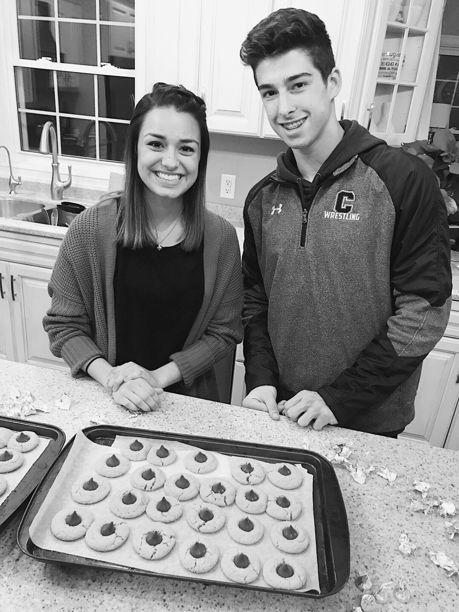 The day Taylor met Caleb's family for the first time and they all made Christmas cookies