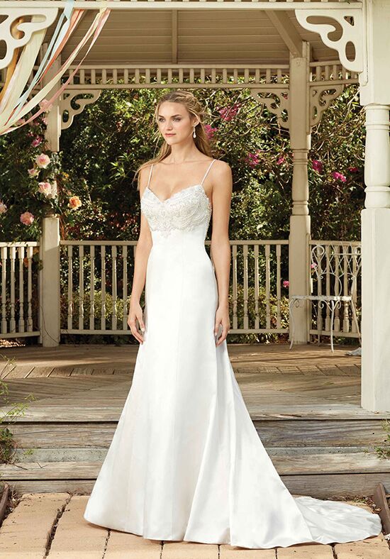 Strapless empire 2025 waist wedding dress