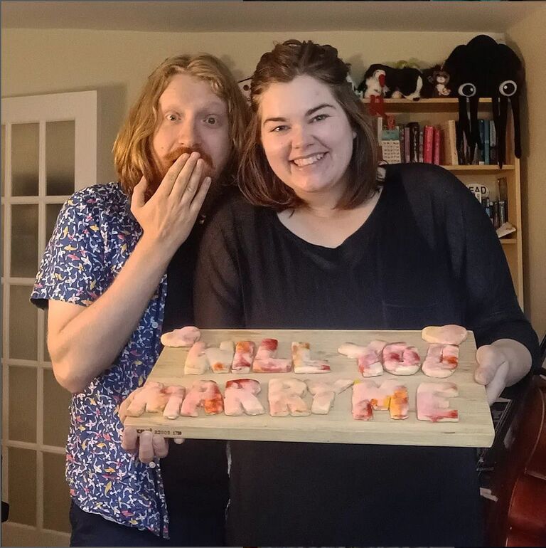 Carrie proposes to Josh with cookies, he said yes!