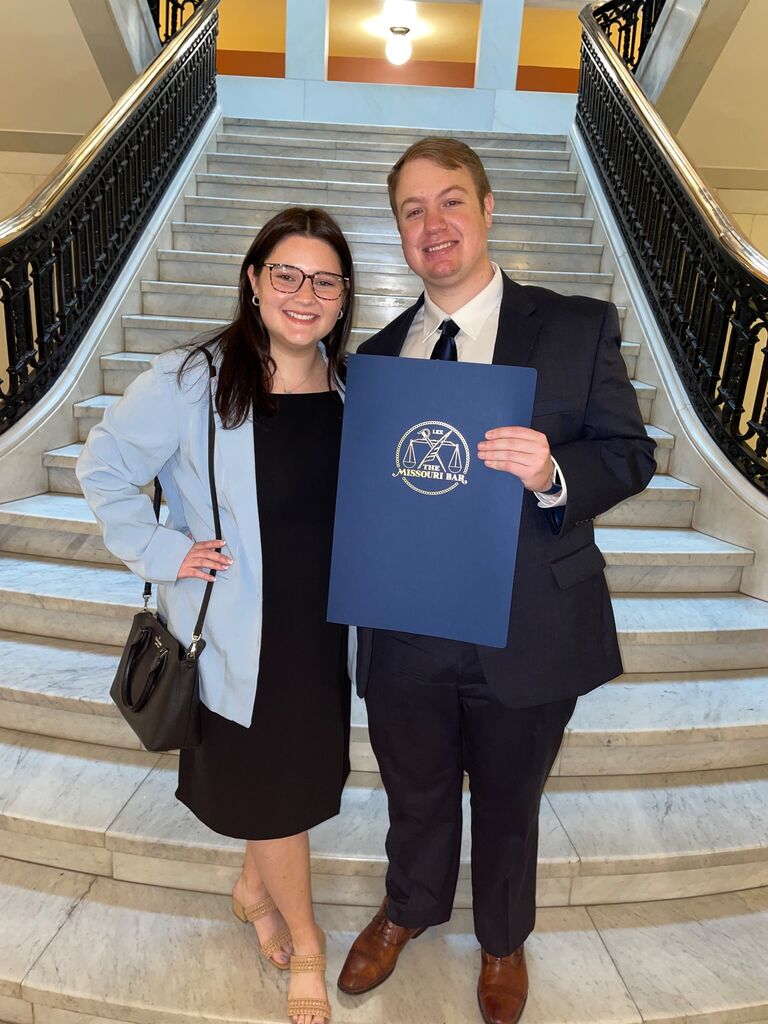 Stephen passed the bar and swore in to the Missouri and Federal courts!