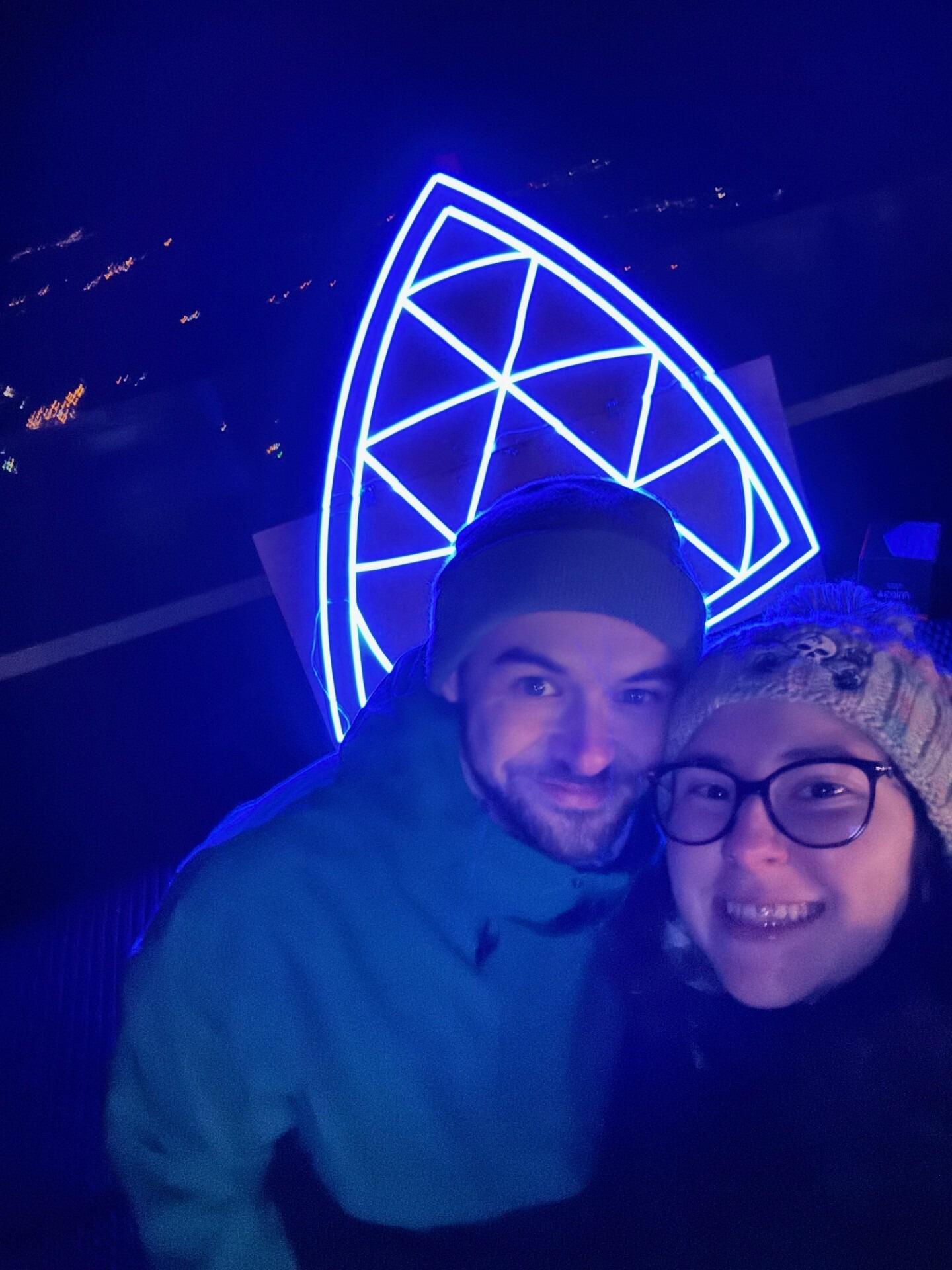 Just after Liam asked Lucia to marry him in Les Arcs, France