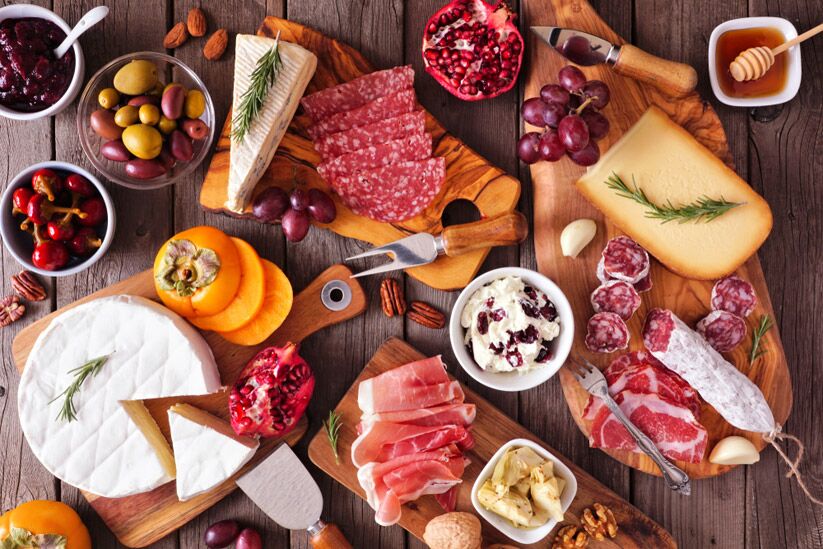 New Year’s Eve Party Food Ideas - Communal charcuterie Board