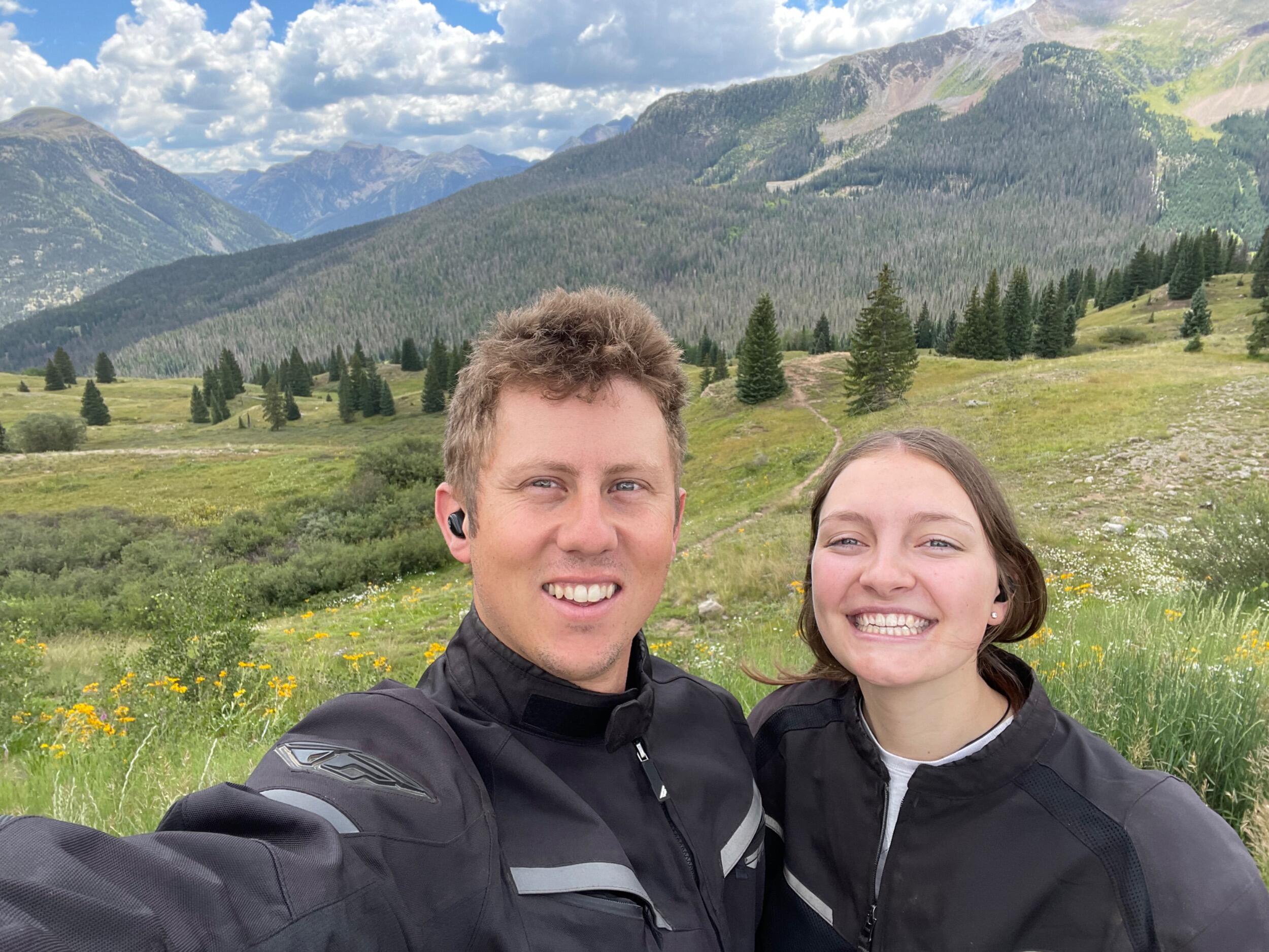 First date! Matthew took Danielle on a motorcycle ride through the San Juan Mountains to Silverton, CO. 