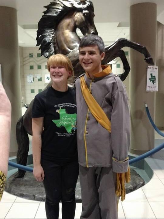 Blake and Jordyn continued to participate in theatre throughout their high school career. Blake, the actor, who loved to be in the spotlight. Jordyn, the crew kid, who worked the spotlight.