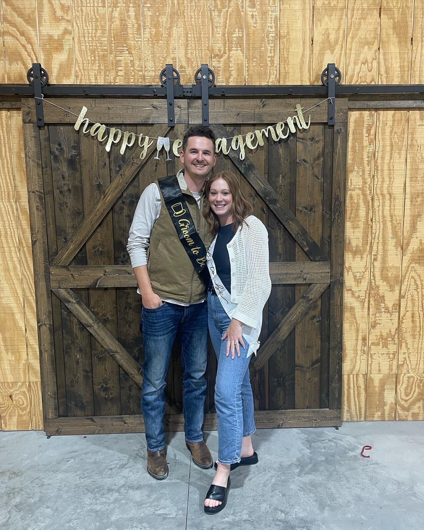 Celebrating our engagement back in Washington, MO with a surprise engagement party with close friends and family!