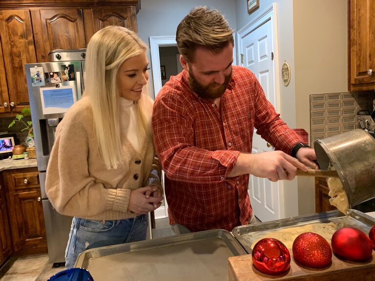 Learning the famous peanut brittle recipe!