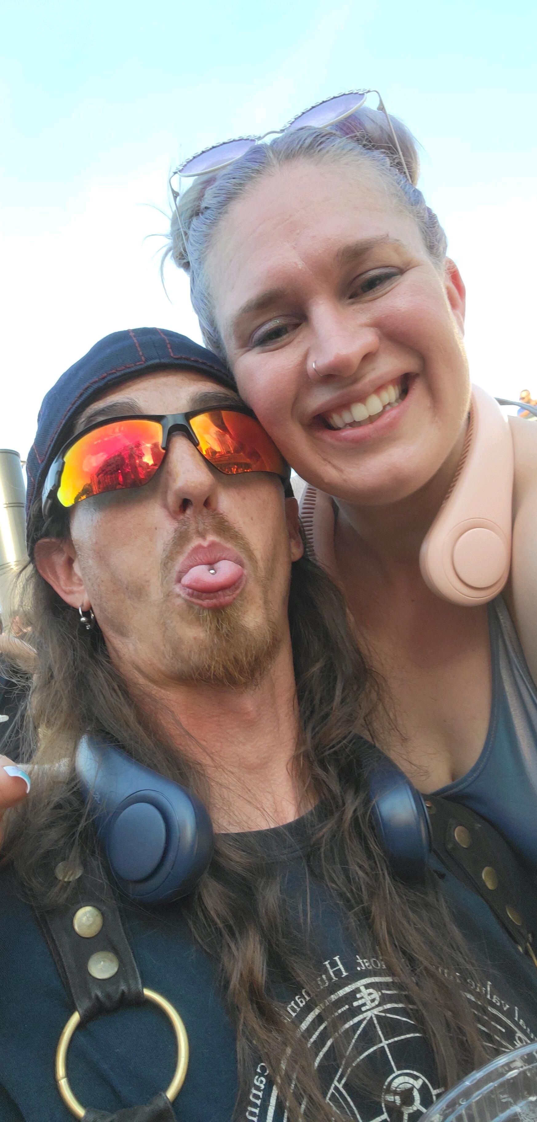 Our first Movement Music Festival together in Detroit. You can see how excited we are after it not happening since 2019 due to Covid.