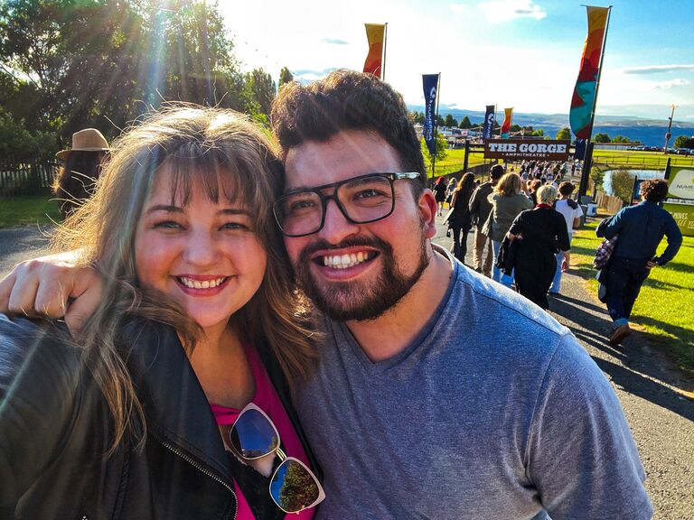 This whole journey, Luis and Emily continued to fall in love and plan a life together. In their many adventures, they created a concert bucket list. At the top of Emily's list was Joni Mitchell, despite the fact she had not played a concert in twenty years. When she announced a show at The Gorge in Seattle, we immediately bought tickets and prepared for a trip of a lifetime.