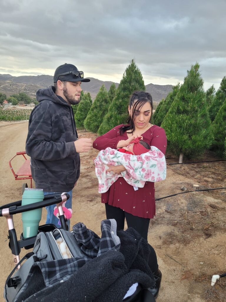 Picking our first Christmas tree as a family 