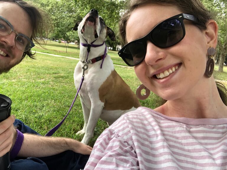 Anya's pandemic birthday in the park with Lilah
