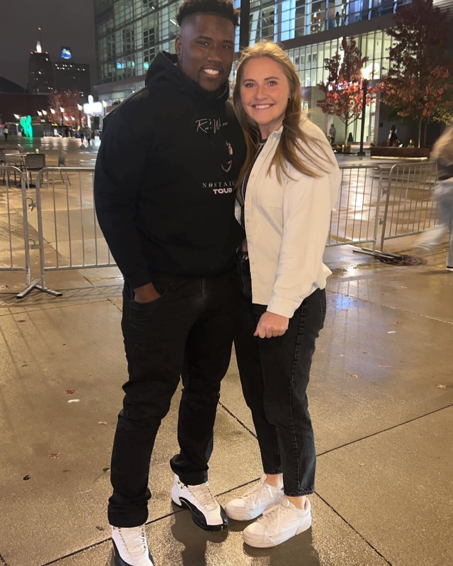 Sam and Thomas at the Rod Wave Concert right after Sam surprised Thomas with the tickets! Thomas's reaction was not great... but they ended up having an amazing time together!