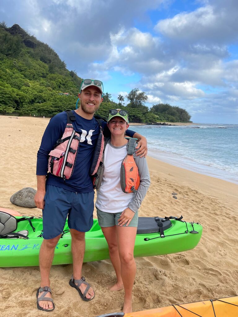 Before embarking on a 15 mile kayak trip..shortly after this photo was taken Daniel vomited into the kayak after saying he definitely does NOT get seasick..