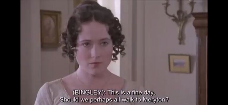 Darcy and Bingley call