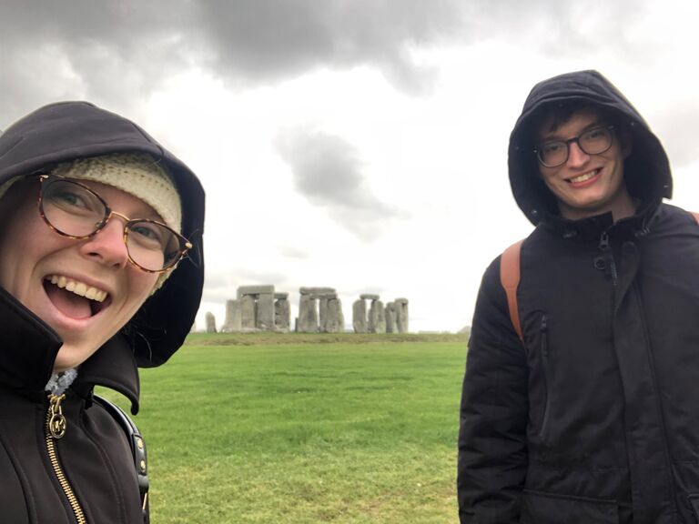 Celebrating getting engaged with a trip to Stonehenge!
