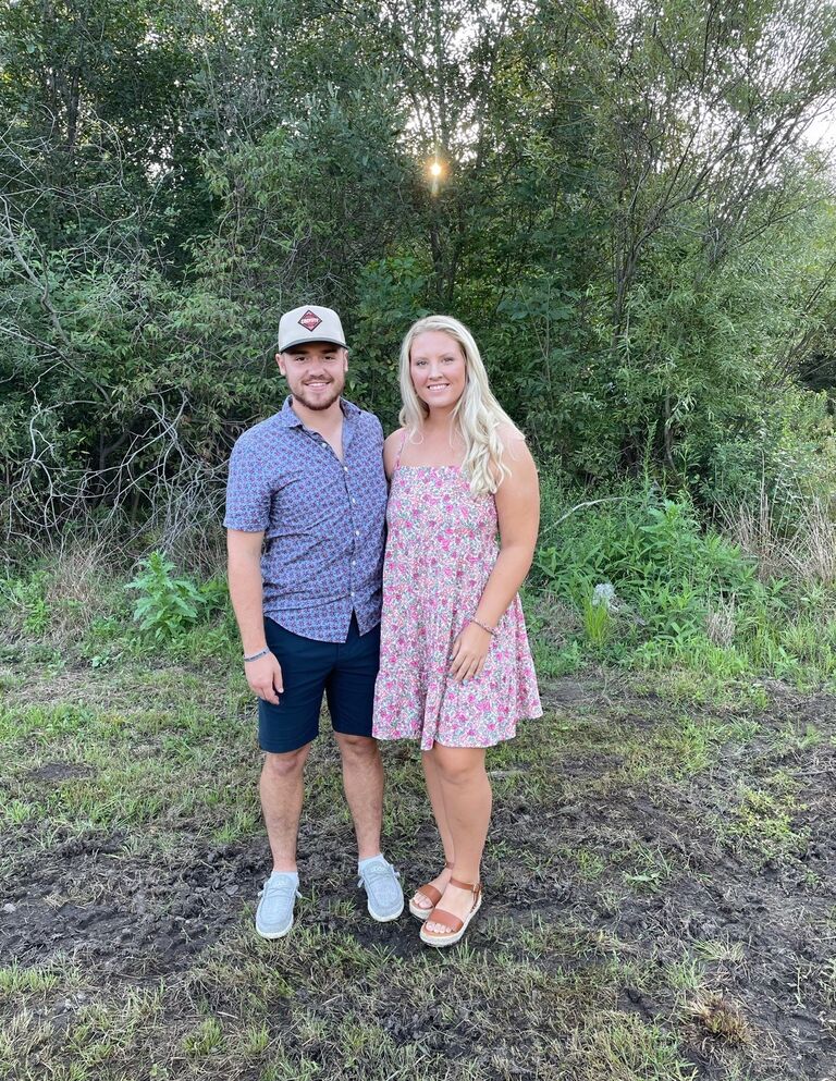 Celebrated another wedding and our third summer together :)