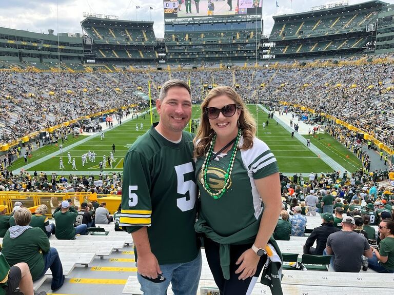 Andy took me to my first Packer game!