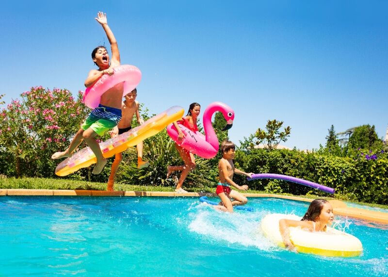 10th birthday party ideas - pool party
