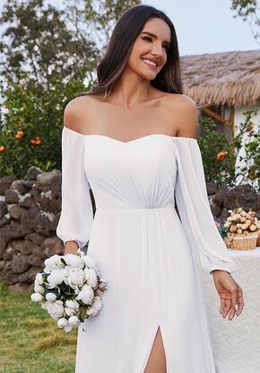 white bridesmaid dresses canada Ivory & Pearl: 40 Chic White Bridesmaid Dresses & Jumpsuits