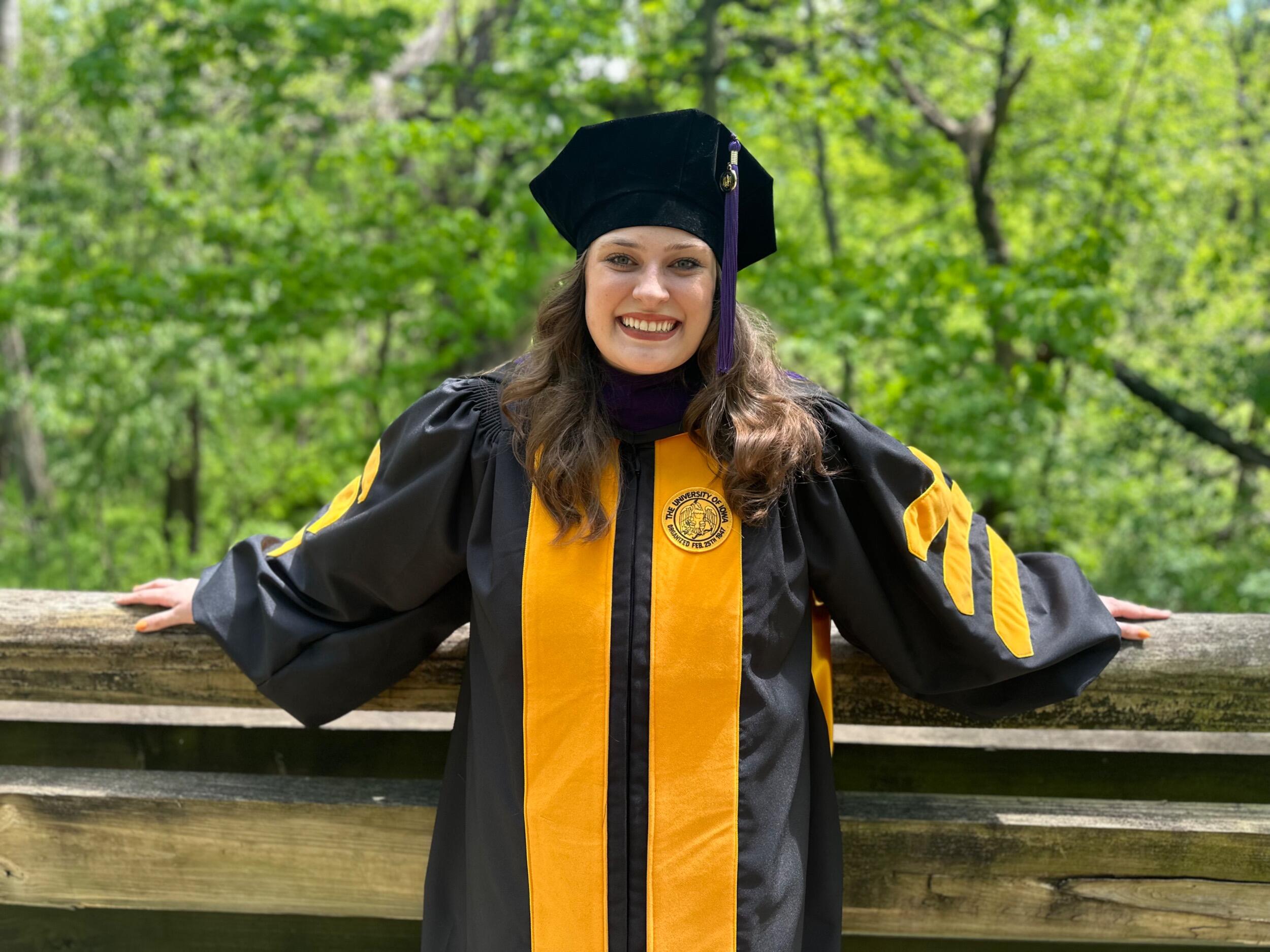 Katrina graduated with her Juris Doctorate. She began studying for the bar exam the day after this photo...