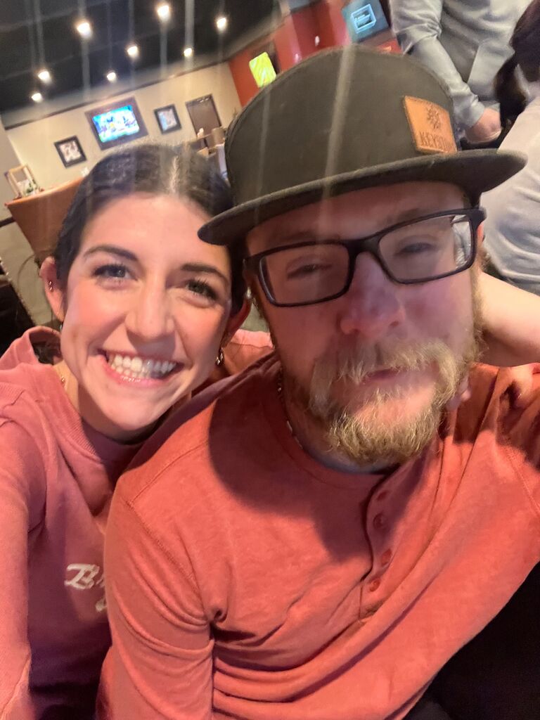 BOWLING! neither of us having any idea this would be the year of our wedding!