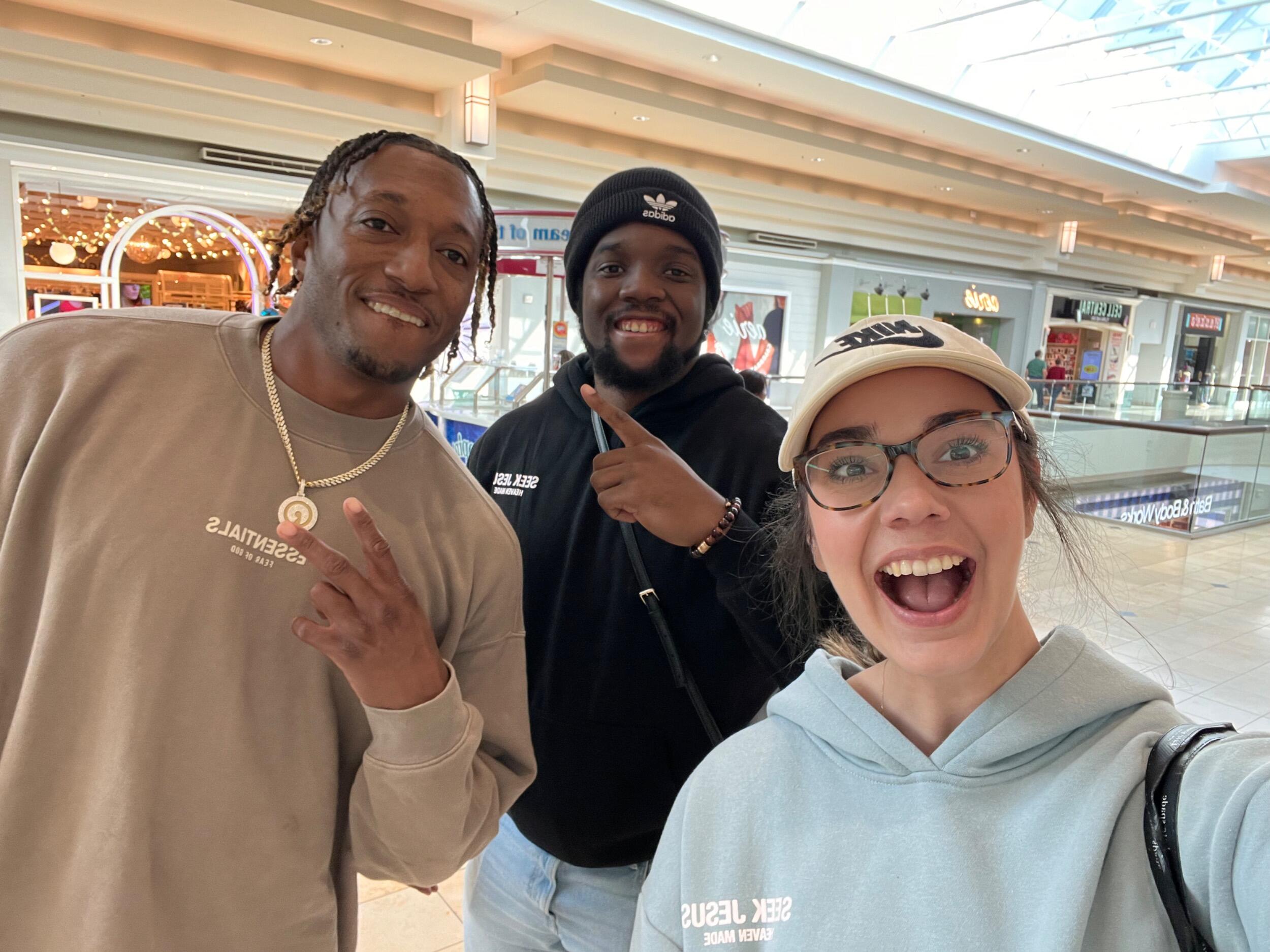 Me and JP went to our first concert together and we went to Winter Jam where Christian artists come and we all worship Jesus together! We met one of them, Lecrae, who JP listens to all the time and it was such an amazing moment running into him! 