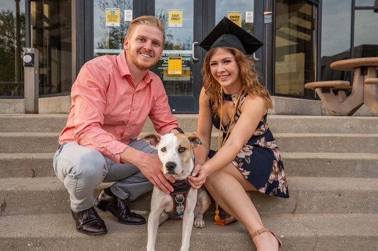In May 2021, Caitlin finished Nursing School. They continued to renovate their home and spoil Ollie. 