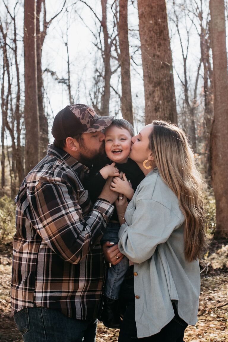 Engagement Photos with our sweet baby