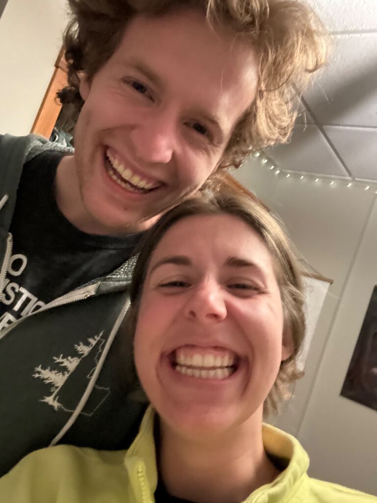 People at Western slowly started finding out that we were dating. This is one of the photos we sent to our mutual friend confirming that the rumor she was hearing was true.