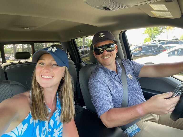 Mindy and Connor spend the day at Augusta National for the Women's Am.