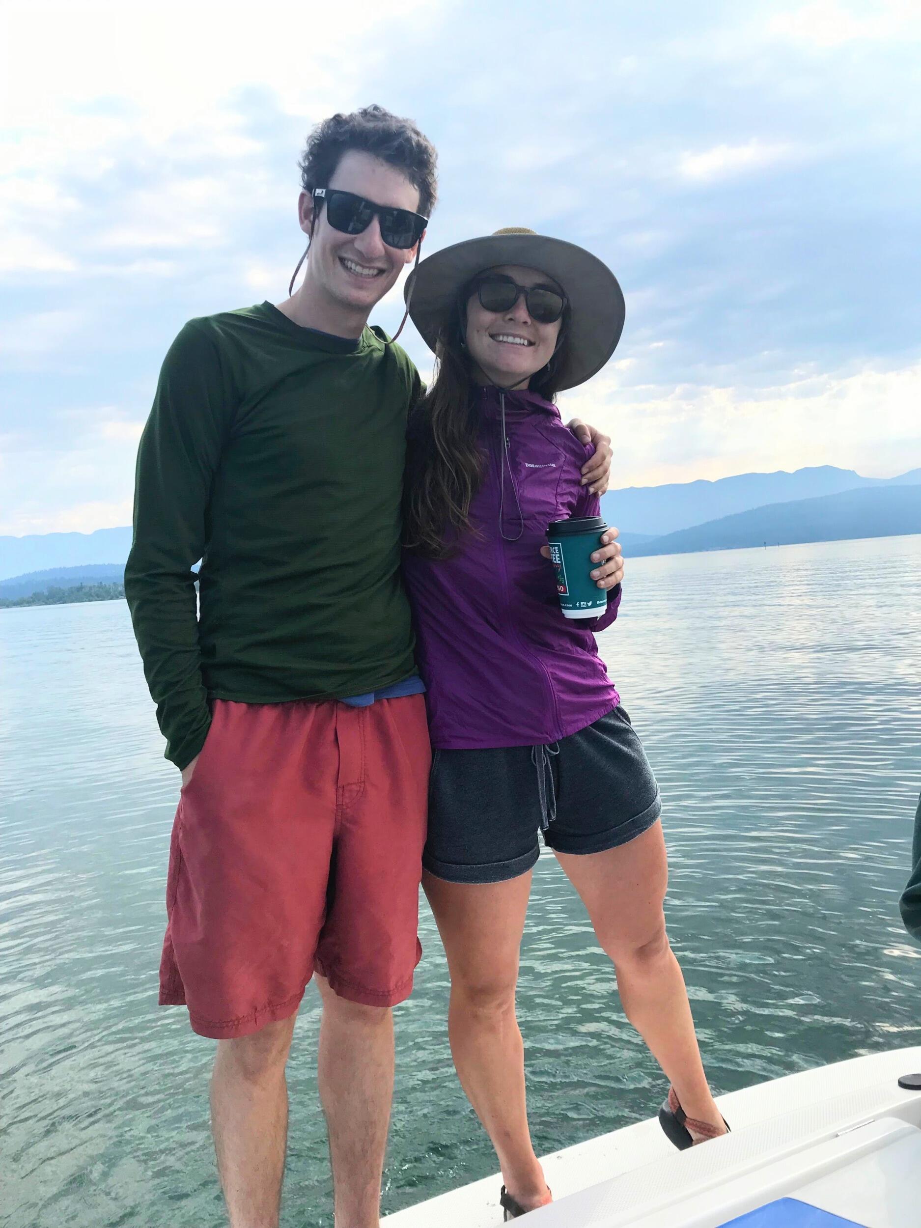 We were able to take a trip to Kalispell, MT with Sam's family and enjoy a day of boating on Flat Head Lake. 