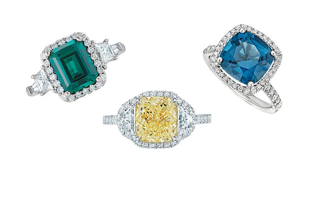 6 Eye-Catching Colorful Engagement Rings