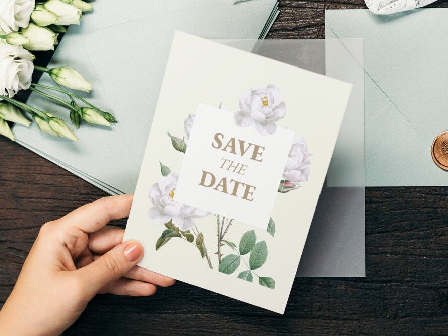 Save the date wedding invites