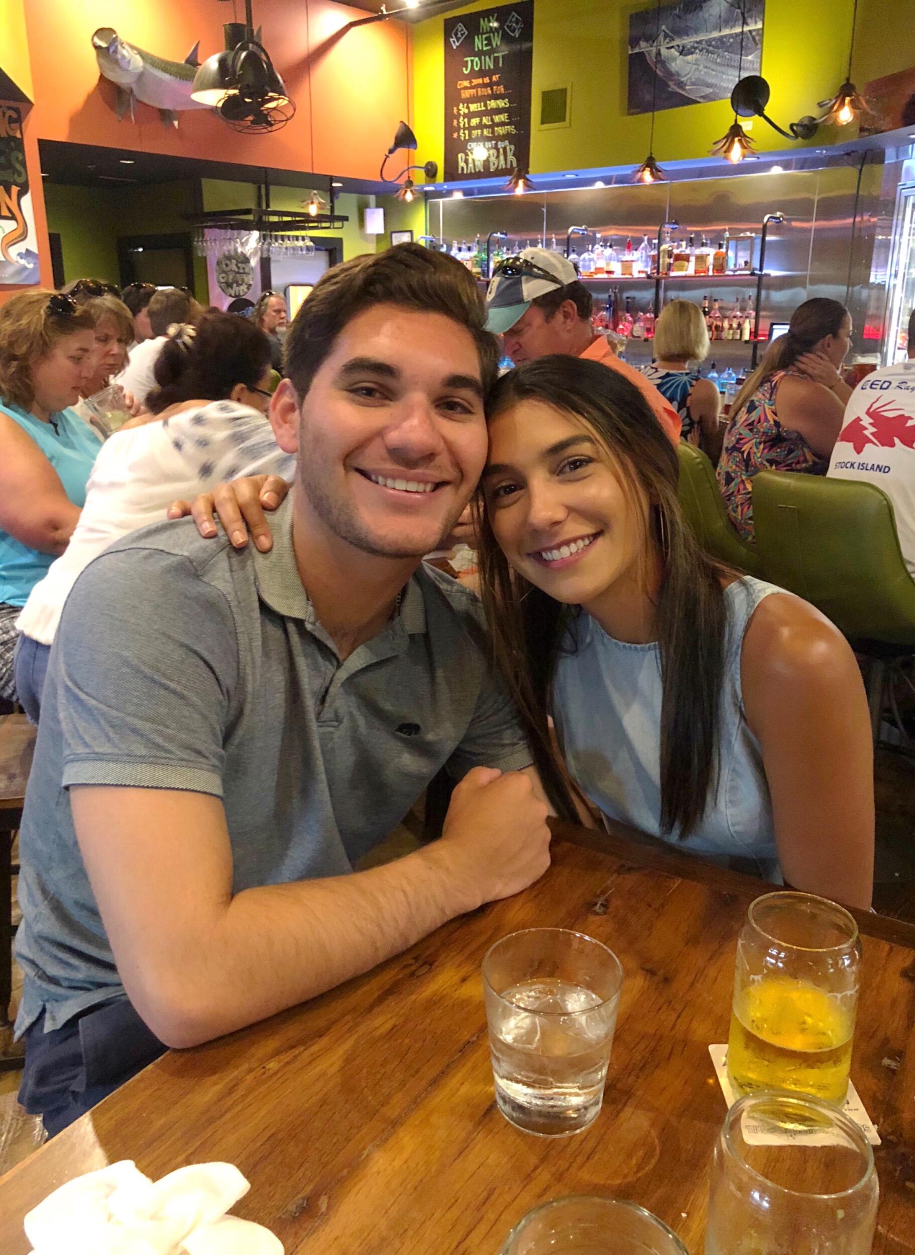 Our first photo together