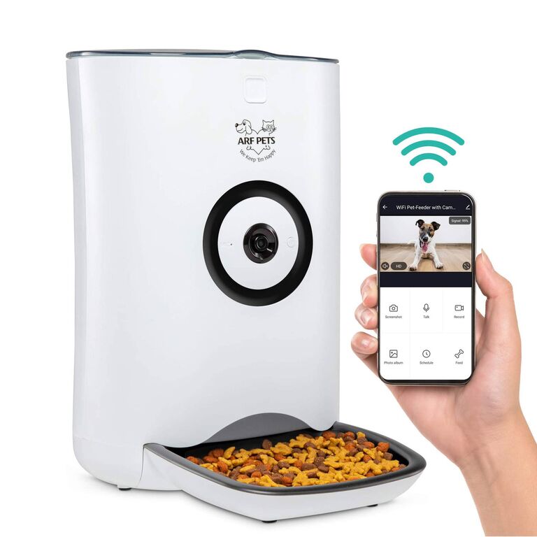 Pet feeder available on The Knot Registry Store