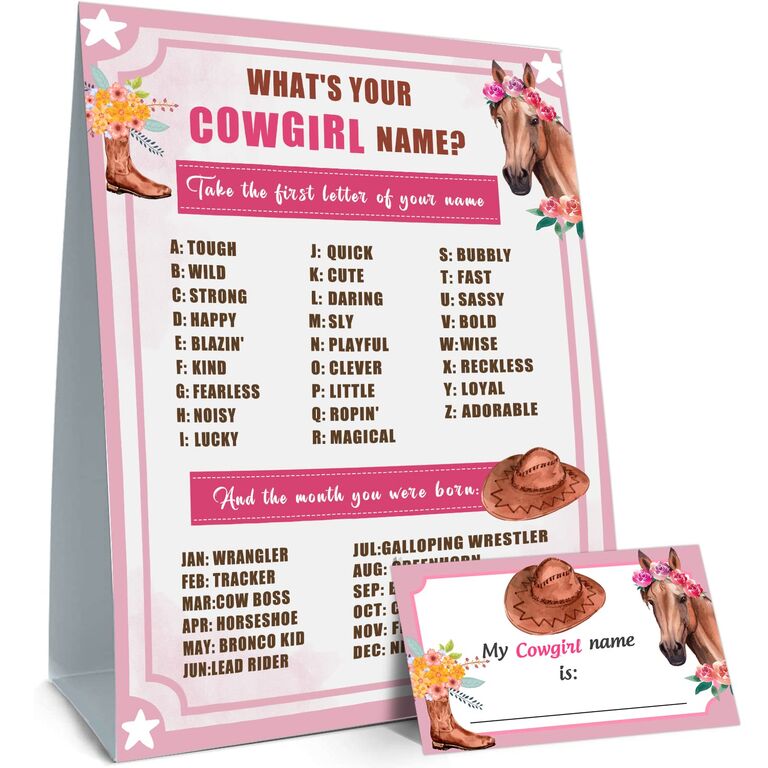 Cowgirl Name Game