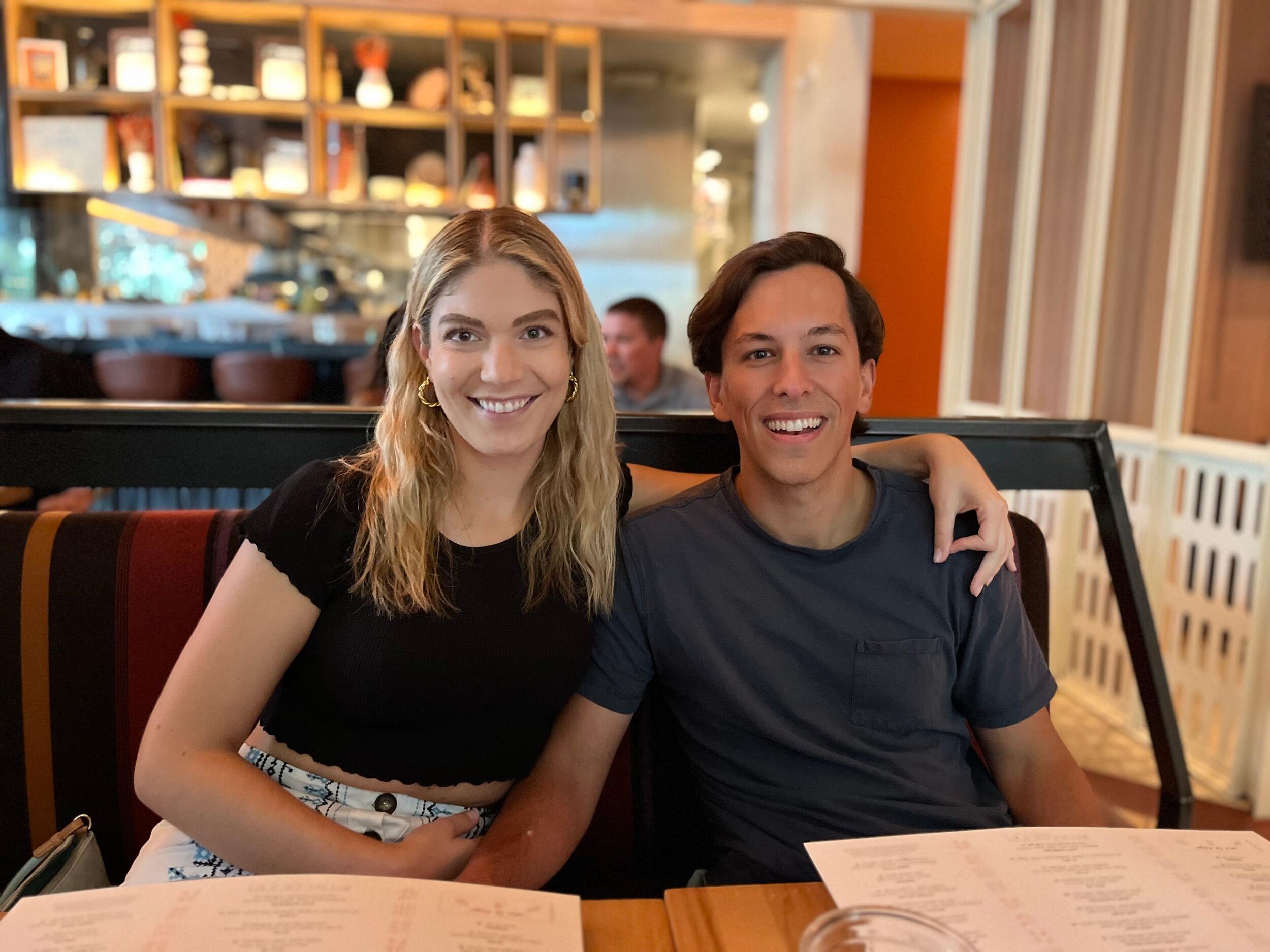 Just a cute pic at one of our favorite restaurants in Austin!