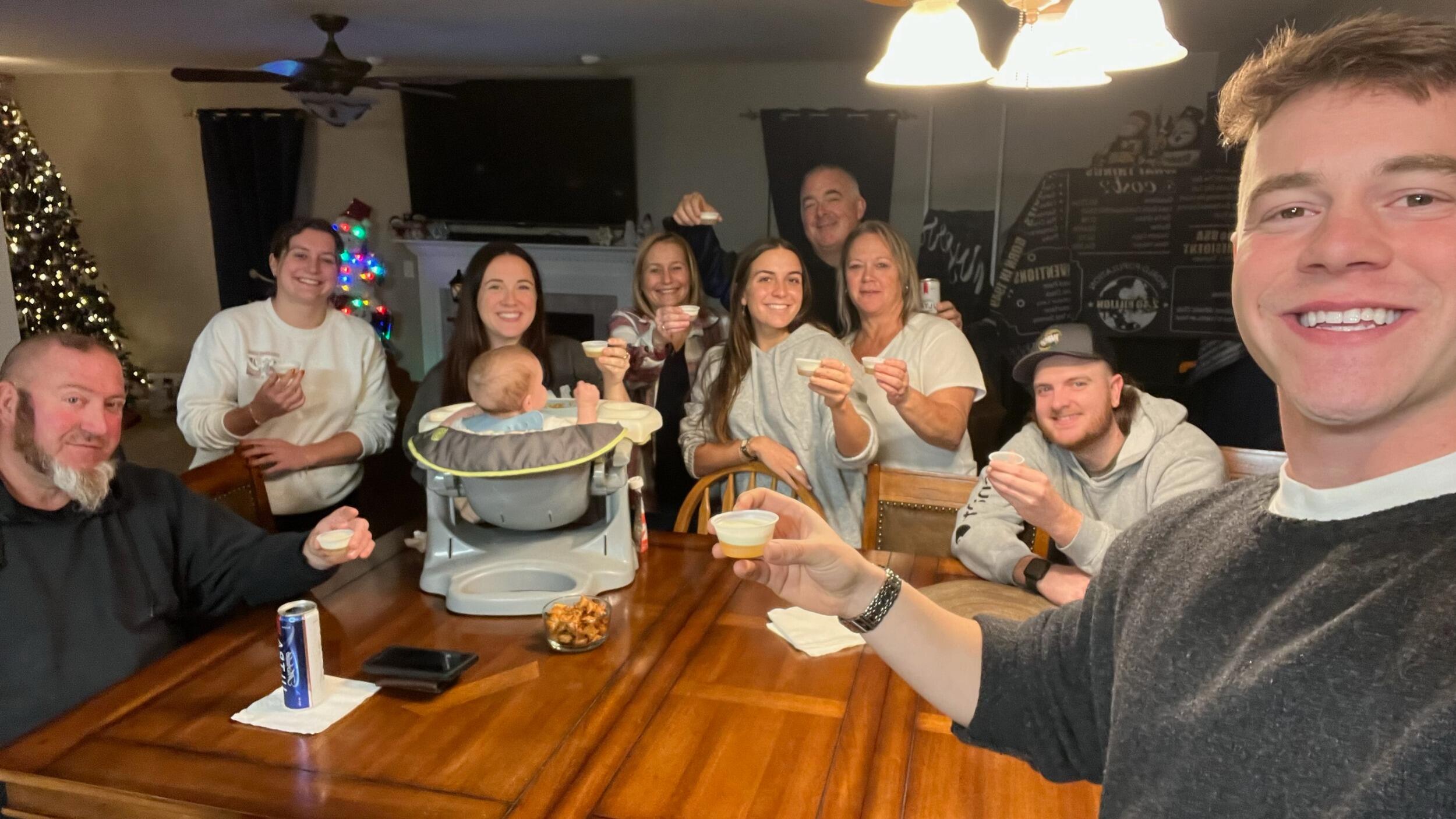 Gianna's first trip to Michigan! More cards and game nights (: (Paisley loves her)