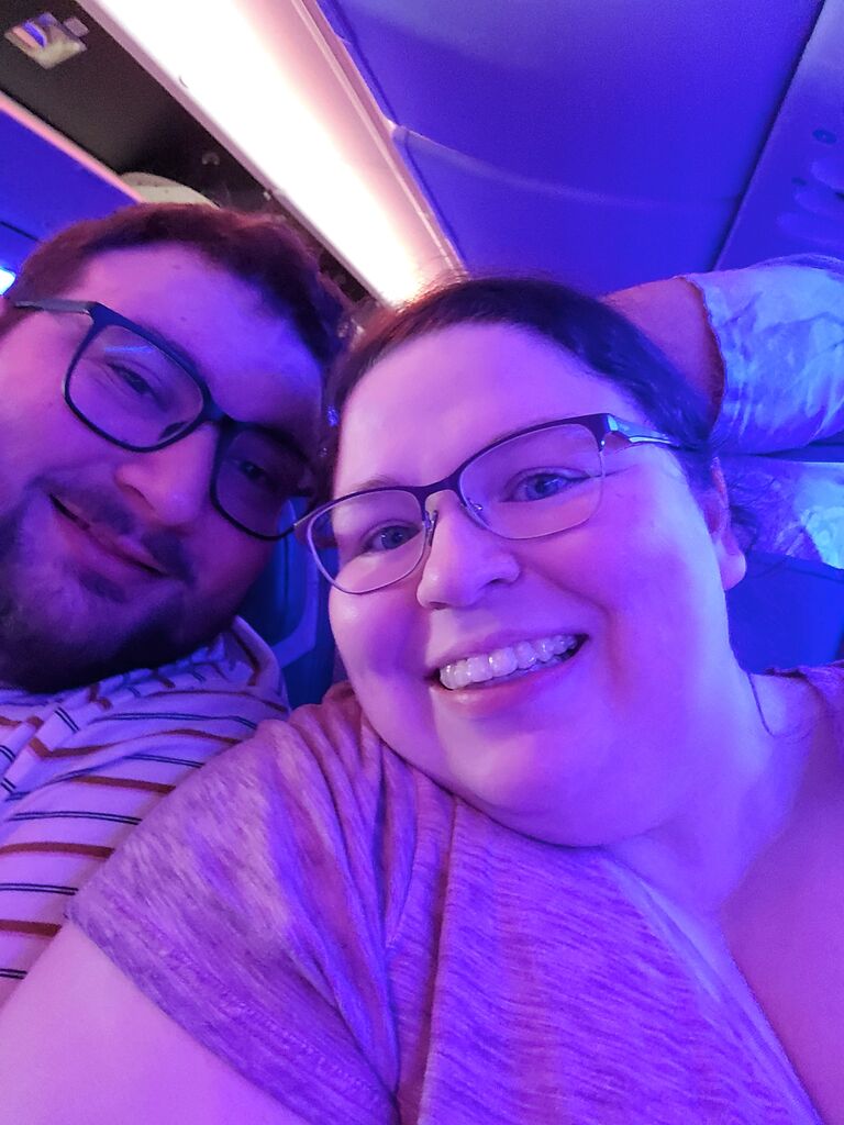 Our first time flying together! 
•Boston, MA