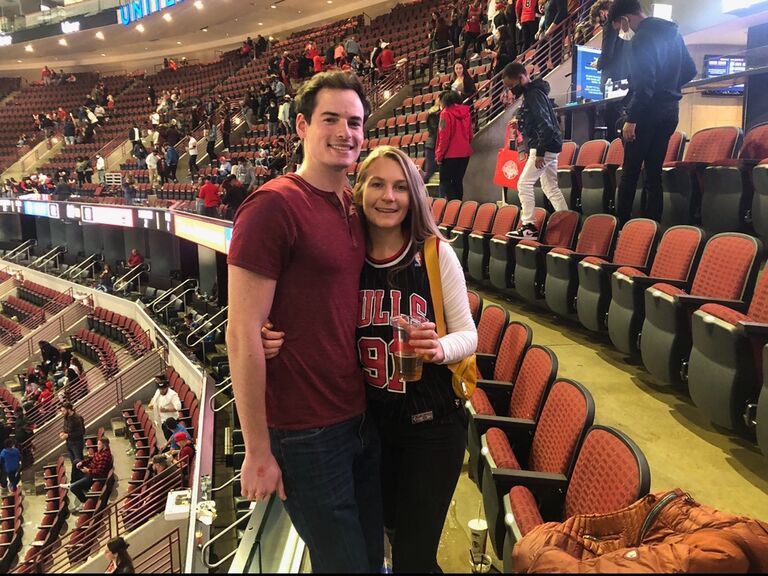 Bulls game! (Emma's first NBA game)